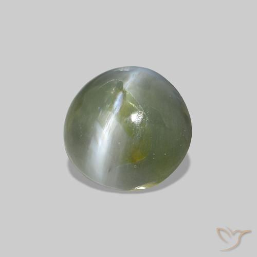 9,17 ctw natürlicher Mittelgrün Cat's Eye Alexandrite, Oval, Lichtundurchlässig