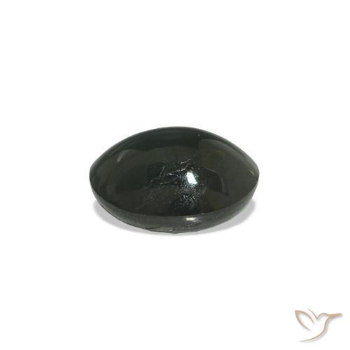9,17 ctw natürlicher Stahlgrau Cat's Eye Alexandrite, Oval, Lichtundurchlässig