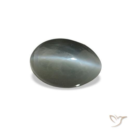0,56 ctw natürlicher grauer Cat's Eye Alexandrite, Oval Schliff, Lichtundurchlässig