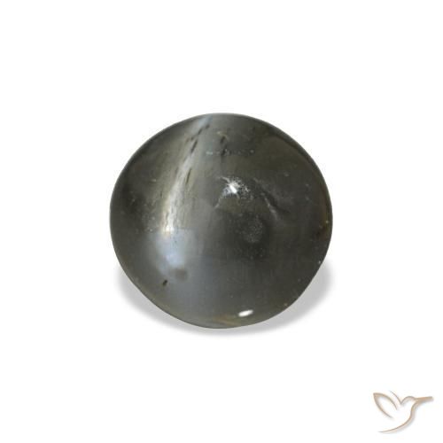 0,47 ctw natürlicher grauer Cat's Eye Alexandrite, Oval Schliff, Lichtundurchlässig