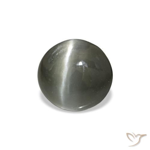 0,42 ctw natürlicher grauer Cat's Eye Alexandrite, Oval Schliff, Lichtundurchlässig