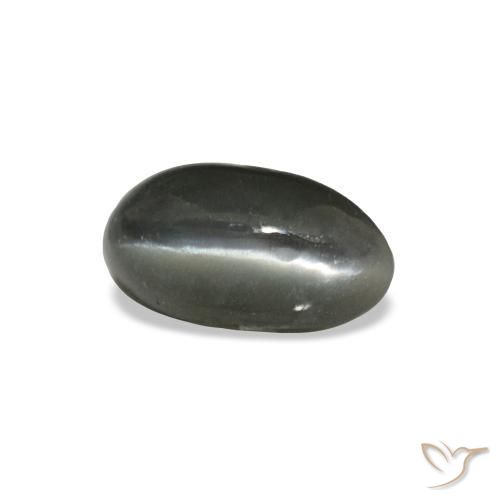 0,45 ctw natürlicher grauer Cat's Eye Alexandrite, Oval Schliff, Lichtundurchlässig
