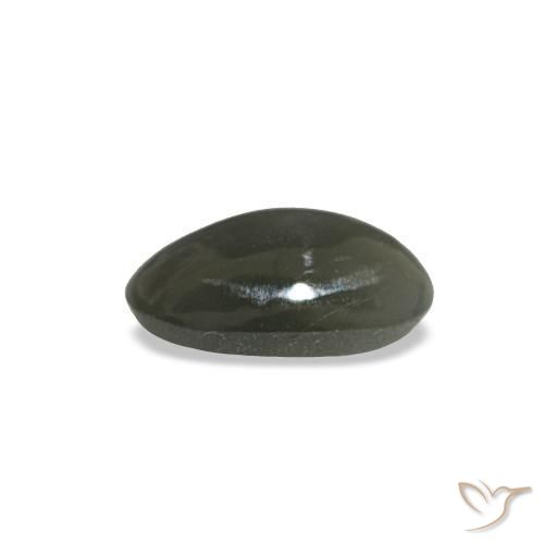 0,35 ctw natürlicher grauer Cat's Eye Alexandrite, Oval Schliff, Lichtundurchlässig