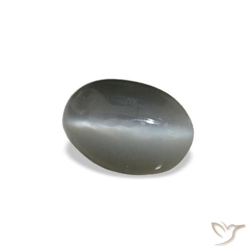 0,33 ctw natürlicher grauer Cat's Eye Alexandrite, Oval Schliff, Lichtundurchlässig