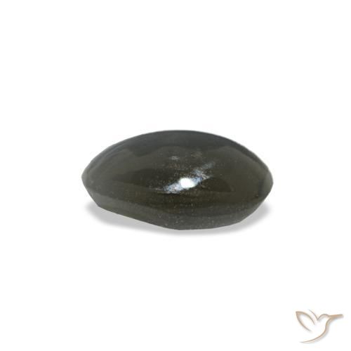 0,33 ctw natürlicher grauer Cat's Eye Alexandrite, Oval Schliff, Lichtundurchlässig