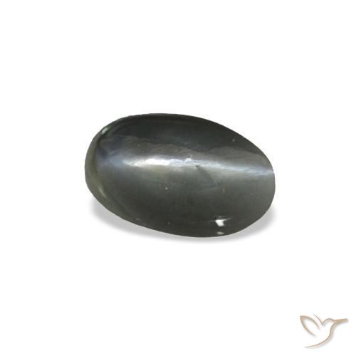 0,43 ctw natürlicher grauer Cat's Eye Alexandrite, Oval Schliff, Lichtundurchlässig