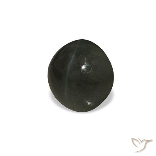 0,66 ctw natürlicher grauer Cat's Eye Alexandrite, Rundschliff, Lichtundurchlässig