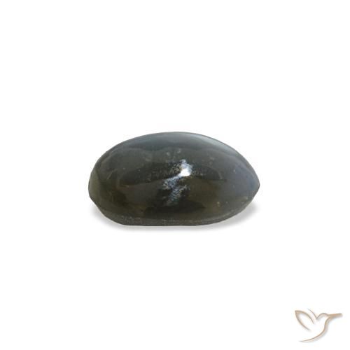 0,45 ctw natürlicher grauer Cat's Eye Alexandrite, Oval Schliff, Lichtundurchlässig