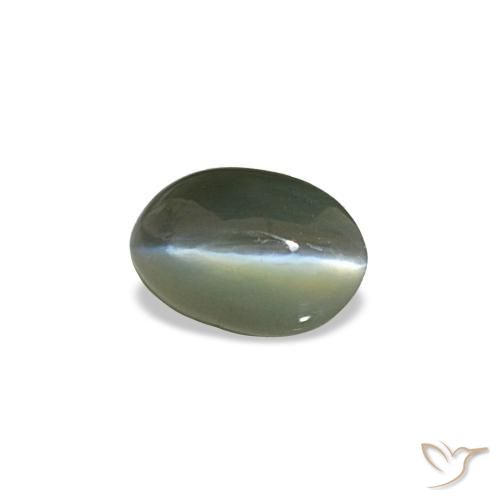 0,50 ctw natürlicher grauer Cat's Eye Alexandrite, Oval Schliff, Lichtundurchlässig