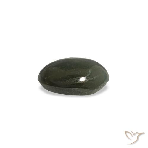 0,39 ctw natürlicher grauer Cat's Eye Alexandrite, Oval Schliff, Lichtundurchlässig