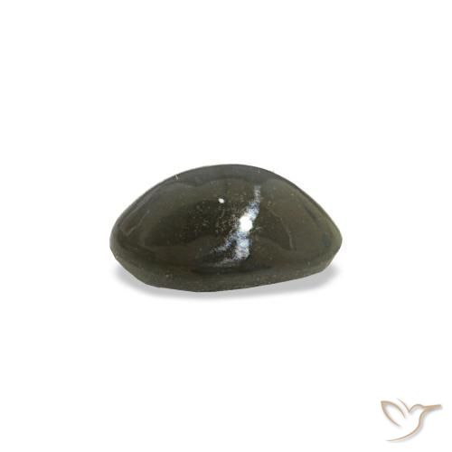 0,47 ctw natürlicher grauer Cat's Eye Alexandrite, Oval Schliff, Lichtundurchlässig