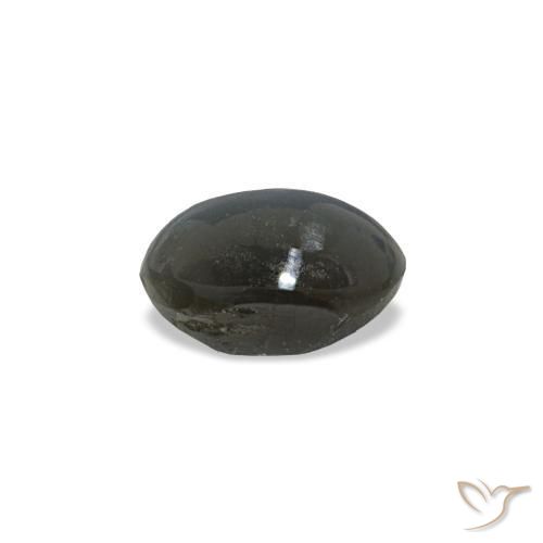 0,50 ctw natürlicher grauer Cat's Eye Alexandrite, Oval Schliff, Lichtundurchlässig
