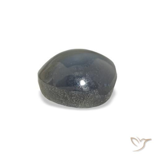 0,88 ctw natürlicher grauer Cat's Eye Alexandrite, Oval Schliff, Lichtundurchlässig