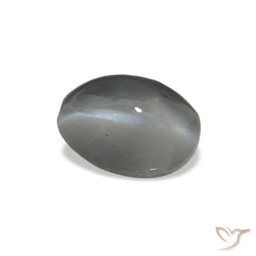 1,03 ctw natürlicher grauer Cat's Eye Alexandrite, Oval Schliff, Lichtundurchlässig