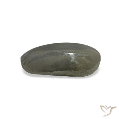 1,01 ctw natürlicher grauer Cat's Eye Alexandrite, Oval Schliff, Lichtundurchlässig