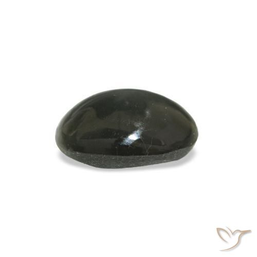 0,34 ctw natürlicher grauer Cat's Eye Alexandrite, Oval Schliff, Lichtundurchlässig