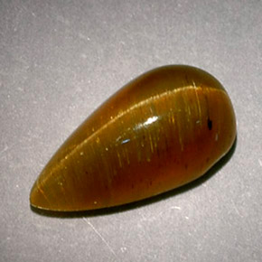 9,17 ctw natürlicher Honig Katzenaugen-Apatit, Birnenform, Lichtdurchlässig