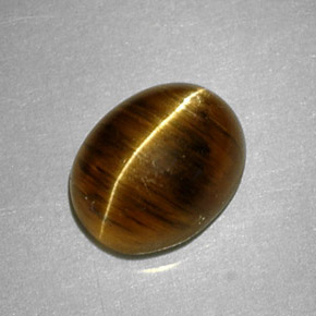 2,64 ctw natürlicher gelber Cat's Eye Apatite, Oval Schliff, Lichtdurchlässig