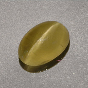 1,40 ctw natürlicher gelber Cat's Eye Apatite, Oval Schliff, Lichtdurchlässig