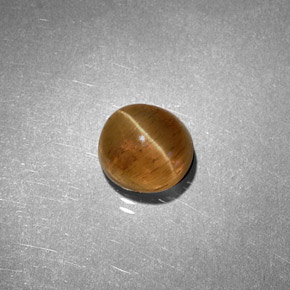 1,61 ctw natürlicher gelber Cat's Eye Apatite, Oval Schliff, Lichtdurchlässig