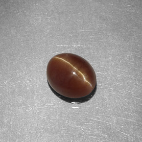 1,47 ctw natürlicher gelber Cat's Eye Apatite, Oval Schliff, Lichtdurchlässig