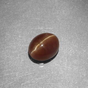 1,47 ctw natürlicher gelber Cat's Eye Apatite, Oval Schliff, Lichtdurchlässig