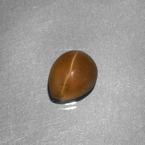 1,46 ctw natürlicher gelber Cat's Eye Apatite, Birnenform, Lichtdurchlässig