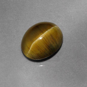 1,87 ctw natürlicher grüner Cat's Eye Apatite, Transparent, Transparent / Lichtdurchlässig