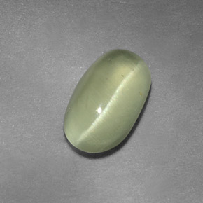 1,64 ctw natürlicher grüner Cat's Eye Apatite, Transparent, Transparent / Lichtdurchlässig