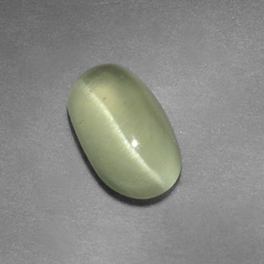 1,64 ctw natürlicher grüner Cat's Eye Apatite, Transparent, Transparent / Lichtdurchlässig