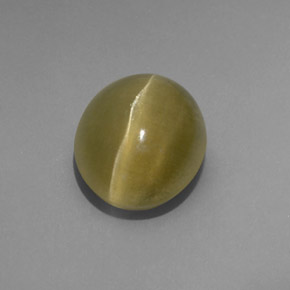 4,80 ctw natürlicher grüner Cat's Eye Apatite, Transparent, Transparent / Lichtdurchlässig