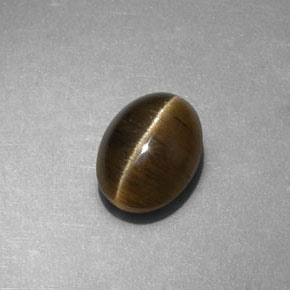 9,17 ctw natürlicher gold-grün Katzenaugen-Apatit, Oval Schliff, Lichtdurchlässig