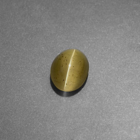 9,17 ctw natürlicher gold-grün Katzenaugen-Apatit, Transparent, Transparent / Lichtdurchlässig