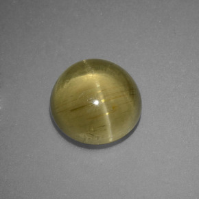 3,69 ctw natürlicher grüner Cat's Eye Apatite, Rundschliff, Lichtdurchlässig