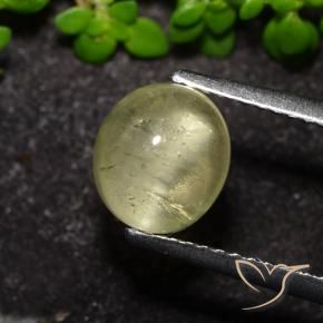 9,17 ctw natürlicher Neutrales Gelb Katzenaugen-Apatit, Oval, Transparent