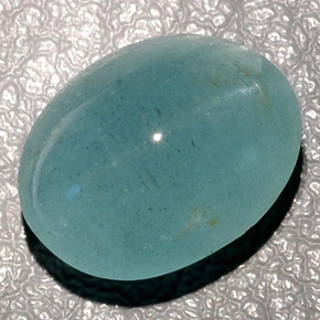 11,04 ctw natürlicher grüner Cat's Eye Aquamarine, Transparent, Transparent / Lichtdurchlässig