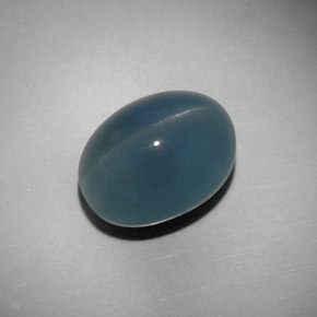 11,25 ctw natürlicher grüner Cat's Eye Aquamarine, Oval Schliff, Lichtdurchlässig