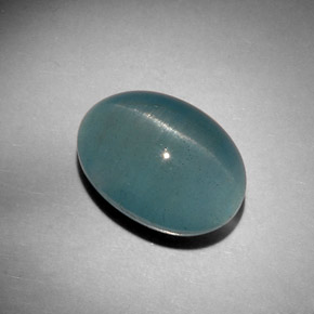 12,46 ctw natürlicher grüner Cat's Eye Aquamarine, Oval Schliff, Lichtdurchlässig
