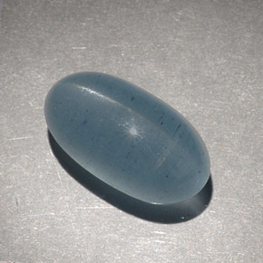 9,28 ctw natürlicher grüner Cat's Eye Aquamarine, Oval Schliff, Lichtdurchlässig