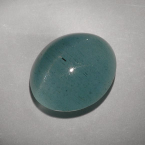 11,55 ctw natürlicher grüner Cat's Eye Aquamarine, Transparent, Transparent / Lichtdurchlässig