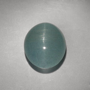8,31 ctw natürlicher grüner Cat's Eye Aquamarine, Transparent, Transparent / Lichtdurchlässig