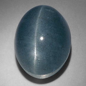 17,47 ctw natürlicher grüner Cat's Eye Aquamarine, Oval Schliff, Lichtdurchlässig