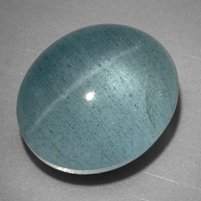 11,08 ctw natürlicher grüner Cat's Eye Aquamarine, Transparent, Transparent / Lichtdurchlässig