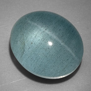 11,08 ctw natürlicher grüner Cat's Eye Aquamarine, Transparent, Transparent / Lichtdurchlässig