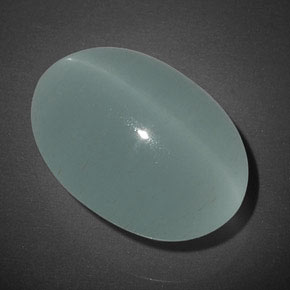 17,04 ctw natürlicher grüner Cat's Eye Aquamarine, Transparent, Transparent / Lichtdurchlässig