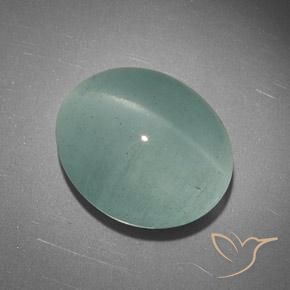23.41ct Natürlicher hellgrün Katzenauge Aquamarin, Oval, Lichtdurchlässig