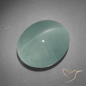 9,17 ctw natürlicher hellgrün Katzenauge Aquamarin, Oval, Lichtdurchlässig
