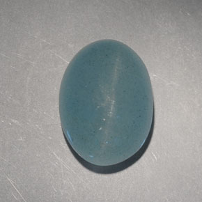 6,60 ctw natürlicher grüner Cat's Eye Aquamarine, Oval Schliff, Lichtdurchlässig