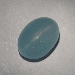 6,60 ctw natürlicher grüner Cat's Eye Aquamarine, Oval Schliff, Lichtdurchlässig
