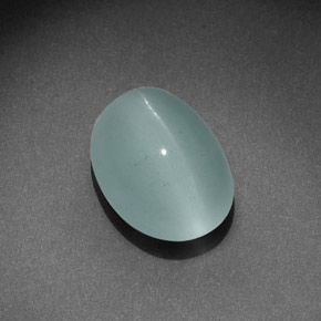 9,17 ctw natürlicher grün-blau Katzenauge Aquamarin, Oval Schliff, Transparent